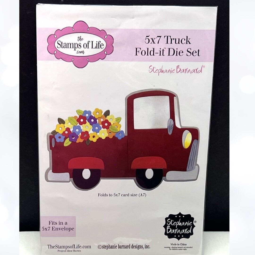 The Stamps of Life TRUCK FOLD-IT Pickup 5x7 Card Making Dies