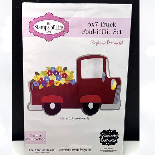 The Stamps of Life TRUCK FOLD-IT Pickup 5x7 Card Making Dies