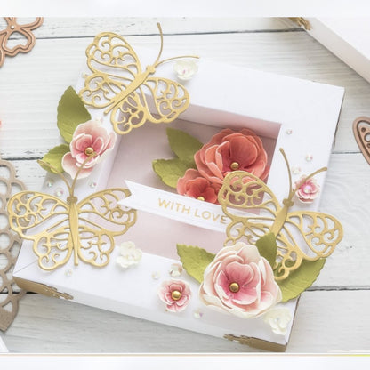 Spellbinders SHADOWBOX FRAME 1 Inch Border Adjustable Dies Rare