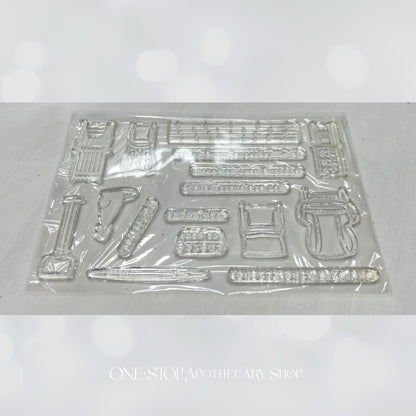 Papertrey Ink LIGHTEN UP & CHAIR-ISHED Chairs Furniture Rubber Stamps Dies