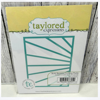 Taylored Expressions BOLD BEAMS Cutting Plate Background Die