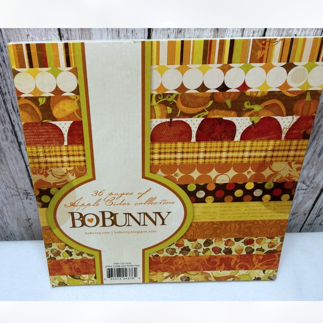 Bo Bunny PAPER PADS 6x6 Cardstock Packs Kitchen Fall Coffee Lot of 4