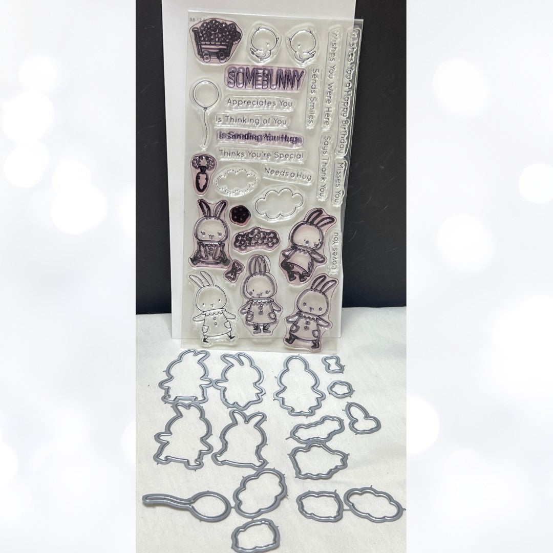 My Favorite Things SOMEBUNNY Bunny Easter Rubber Stamps Dies