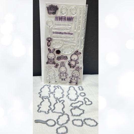 My Favorite Things SOMEBUNNY Bunny Easter Rubber Stamps Dies