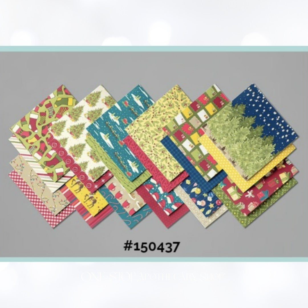 Stampin Up NIGHT BEFORE CHRISTMAS 6x6 Paper DSP Cardstock 48 Sheets