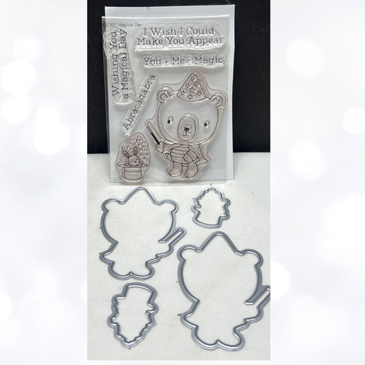 My Favorite Things MAGICAL DAY Bear Rubber Stamps Dies
