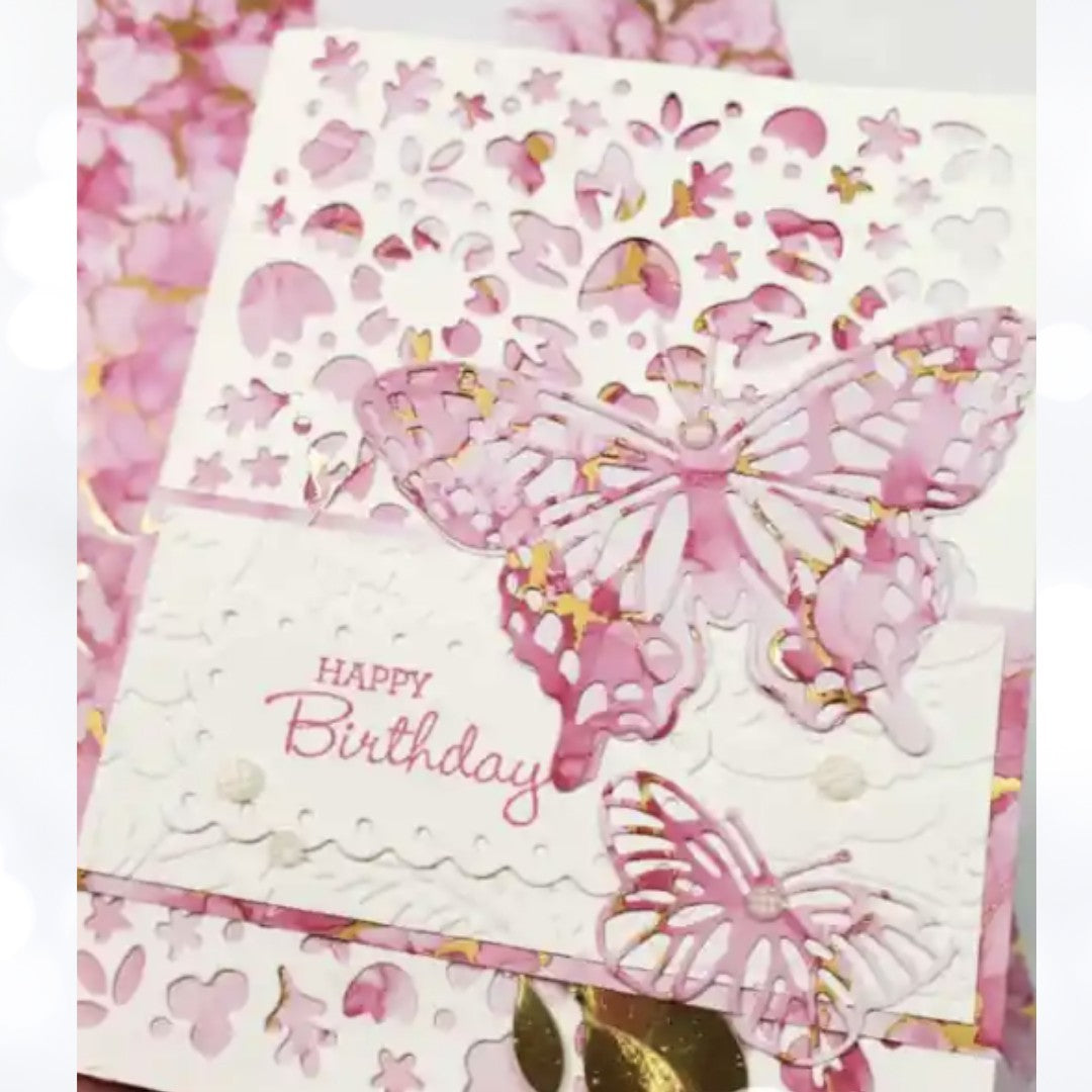 Stampin Up FLOWER MARKET Floral Background Die