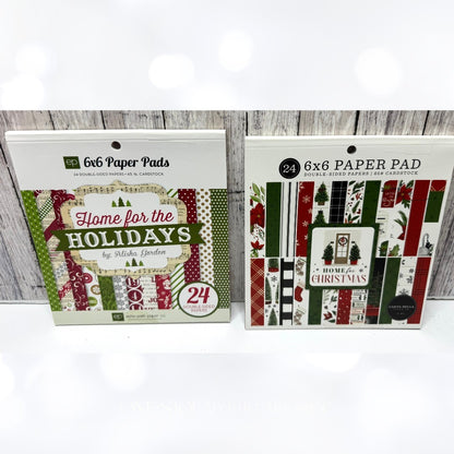 Carta Bella Echo Park CHRISTMAS 6x6 Holidays Cardstock Paper Packs Lot of 5