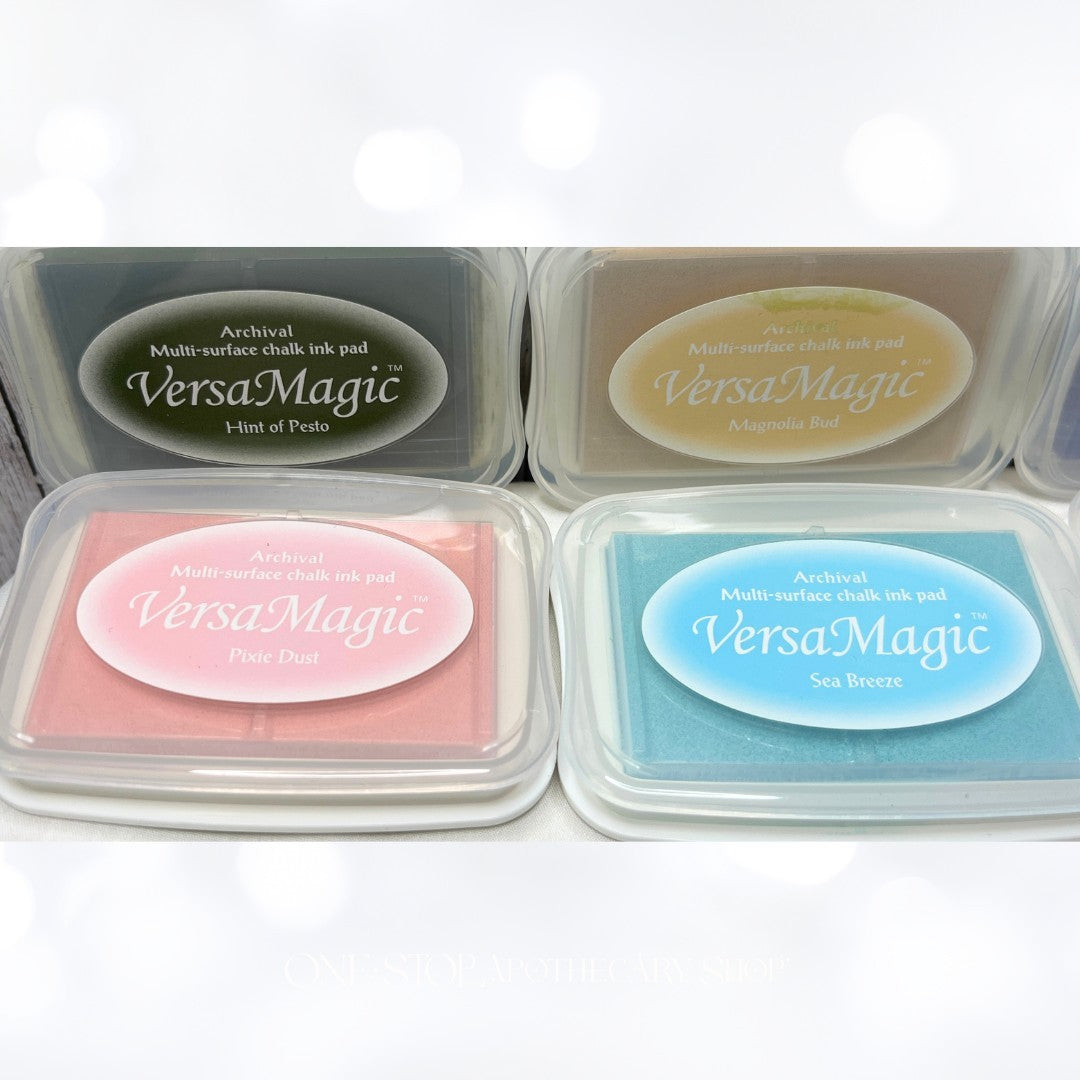 Tsukineko VERSAMAGIC Chalk Ink Pads Reinkers Ink Refills Lot of 6