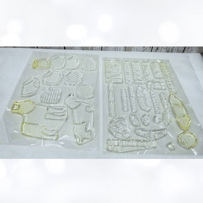 Papertrey Ink COME ALL YE FAITHFUL Additions Dogs Christmas Rubber Stamps Dies