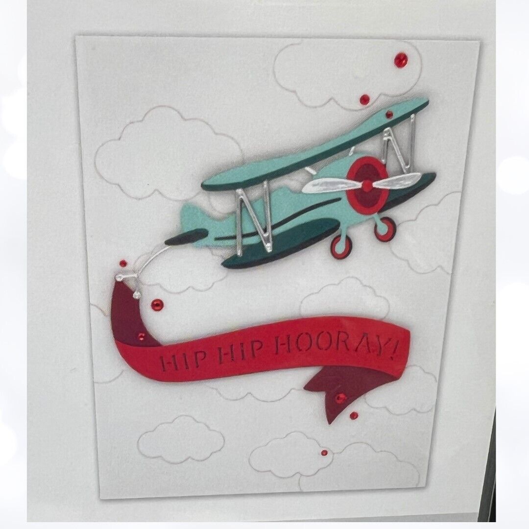 Spellbinders BALLOONS & BIRTHDAY Flyby Plane Large Small Dies of the Month 5/23