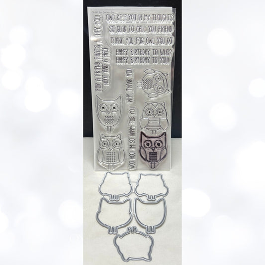 My Favorite Things FOR OWL YOU DO Owls Birds Rubber Stamps Dies
