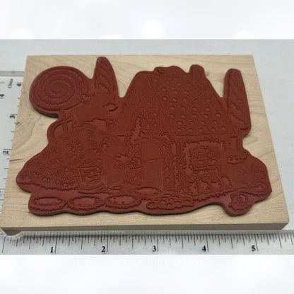 House Mouse HOME SWEET HOME Gingerbread House Christmas Mice Rubber Stamp