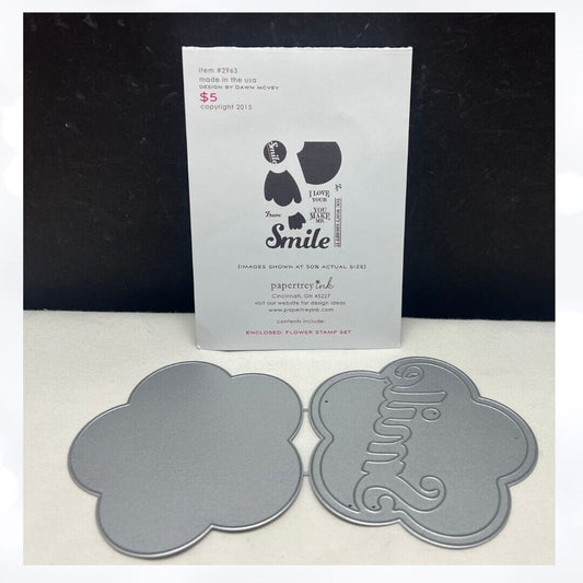 Papertrey Ink ENCLOSED FLOWER Rubber Stamps Dies