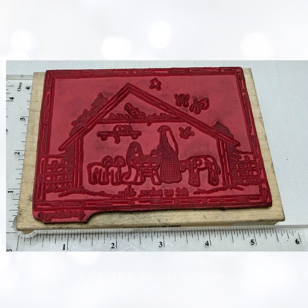 Stamps Happen CHRISTMAS Heidi Satterberg Religious Nativity Rubber Stamps 