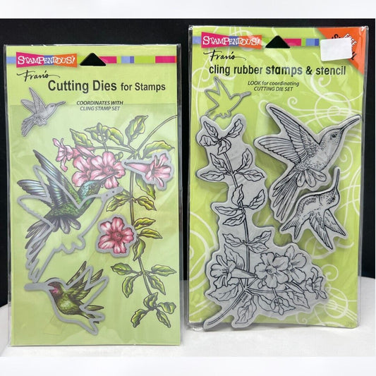 Stampendous HUMMINGBIRDS Birds Rubber Stamps Dies Rare