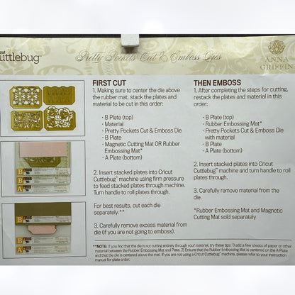 Anna Griffin PRETTY POCKETS Cut & Emboss Dies
