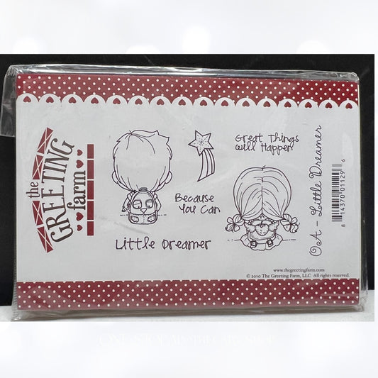 The Greeting Farm LITTLE DREAMER Boy School Rubber Stamps