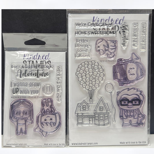 Kindred Stamps UP FOR AN ADVENTURE Club Disney Doug Rubber Stamps Lot of 2