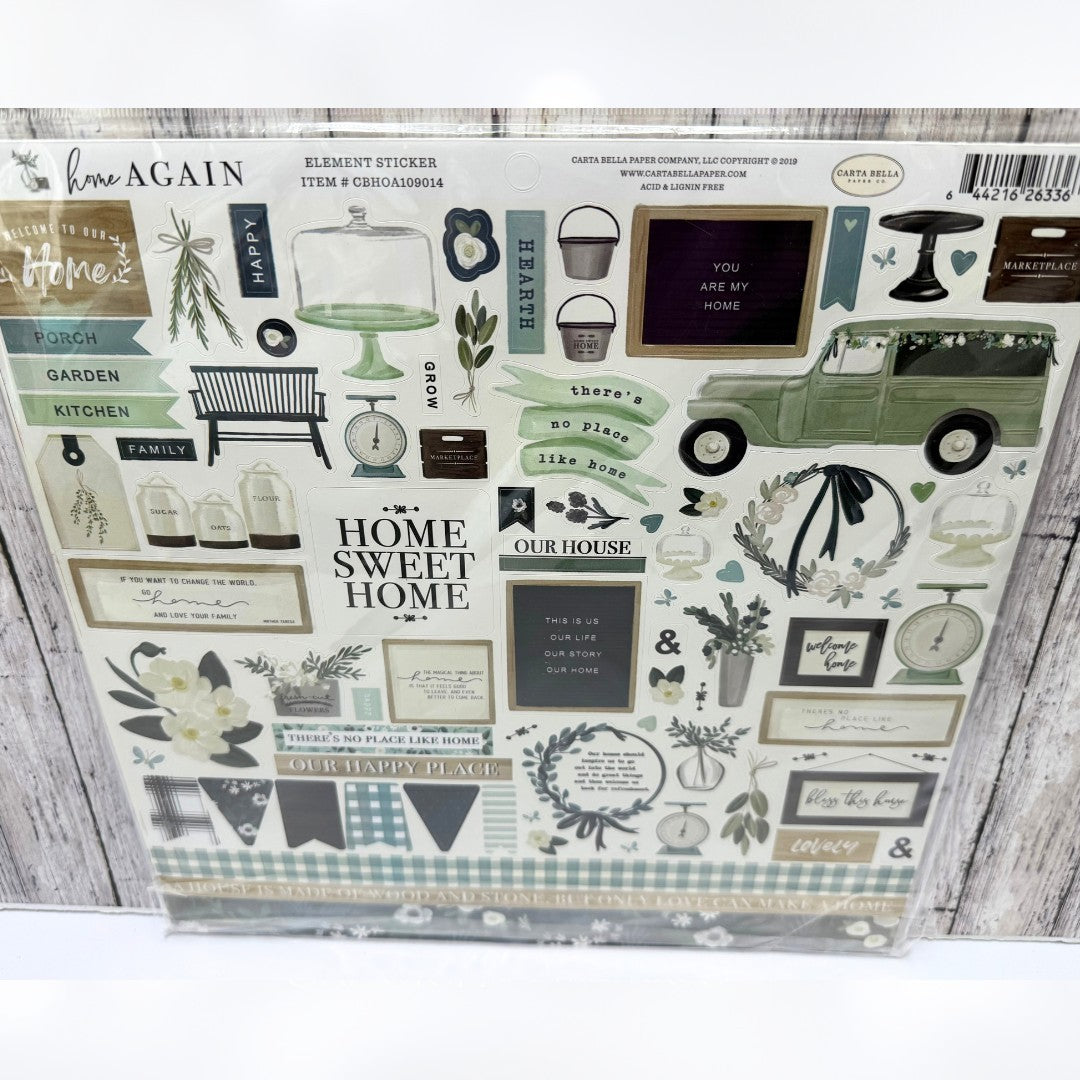 Echo Park Carta Bella SPRING MARKET Home 12x12 Scrapbook Paper Stickers Kits Lot