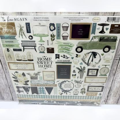 Echo Park Carta Bella SPRING MARKET Home 12x12 Scrapbook Paper Stickers Kits Lot