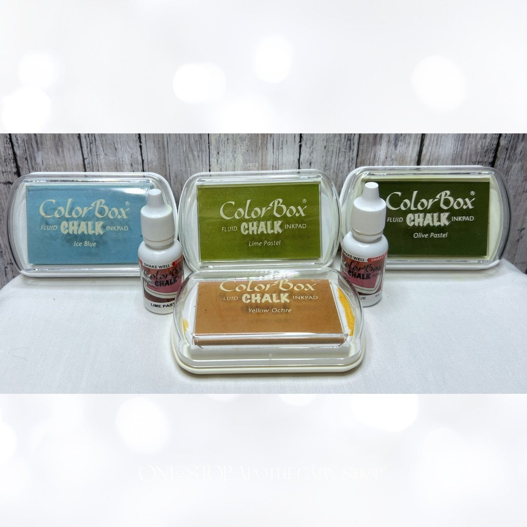 Color Box CHALK Ink Pads Ink Refills Reinkers Lot