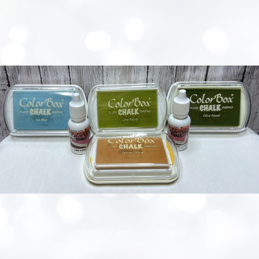 Color Box CHALK Ink Pads Ink Refills Reinkers Lot