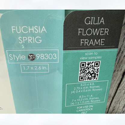 Memory Box ORCHID Stem Gilia Flower Fuschia Frame Floral Dies Lot of 3