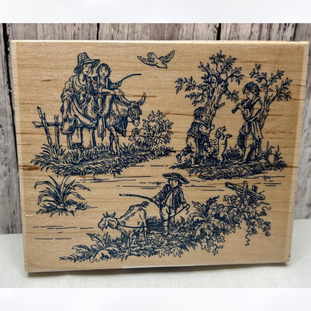 All Night Media TOILE Victorian Rubber Stamp