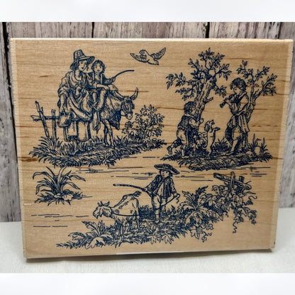All Night Media TOILE Victorian Rubber Stamp
