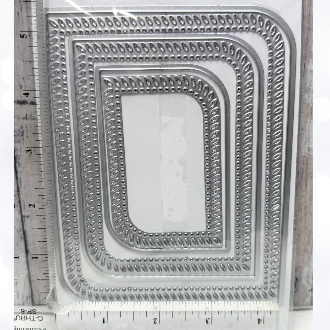 Pinkfresh Studio ROUNDED & BRAIDED RECTANGLES Frames Dies