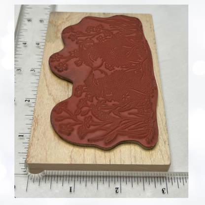 House Mouse NOSE TO NOSE IN FLOWERS Mice Rubber Stamp