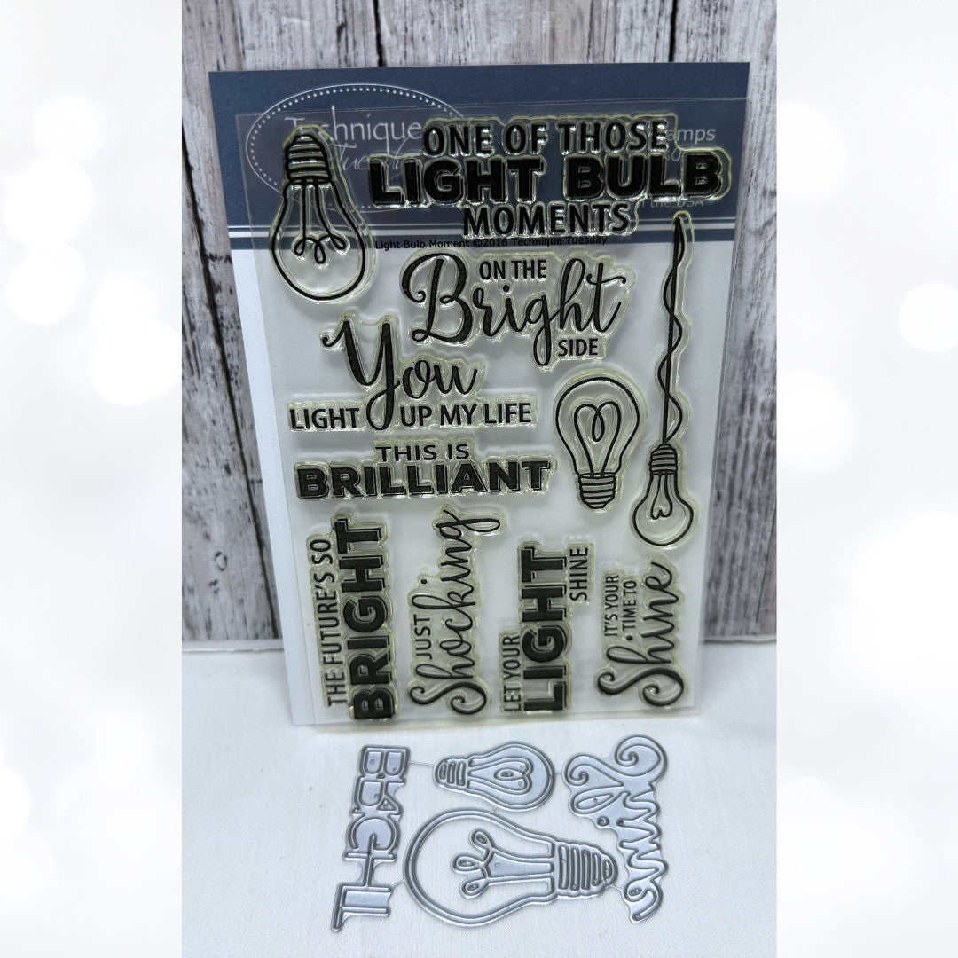 Technique Tuesday LIGHTBULB MOMENT Rubber Stamps Dies