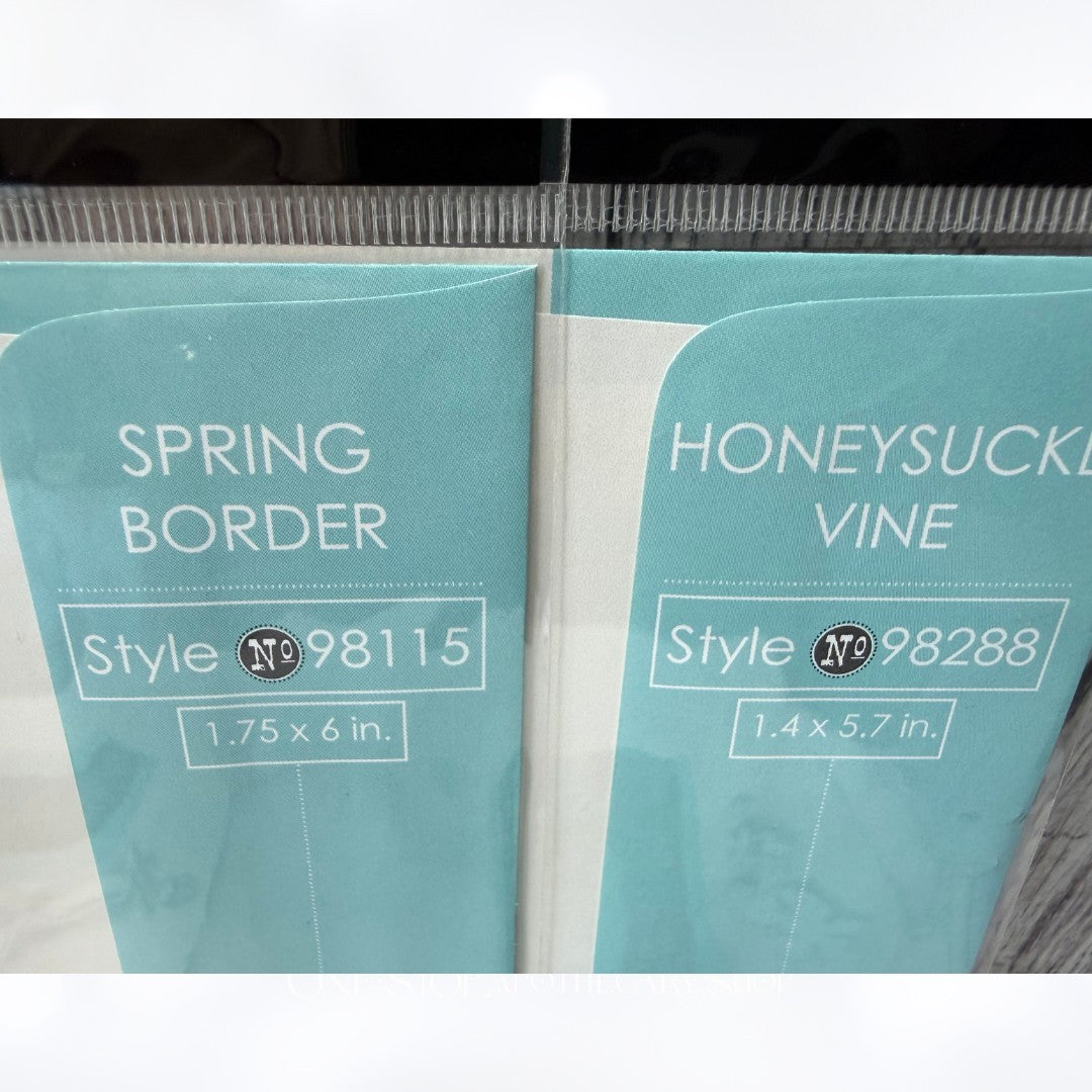 Memory Box SPRING BORDER Honeysuckle Blossoms Dies Lot of 4
