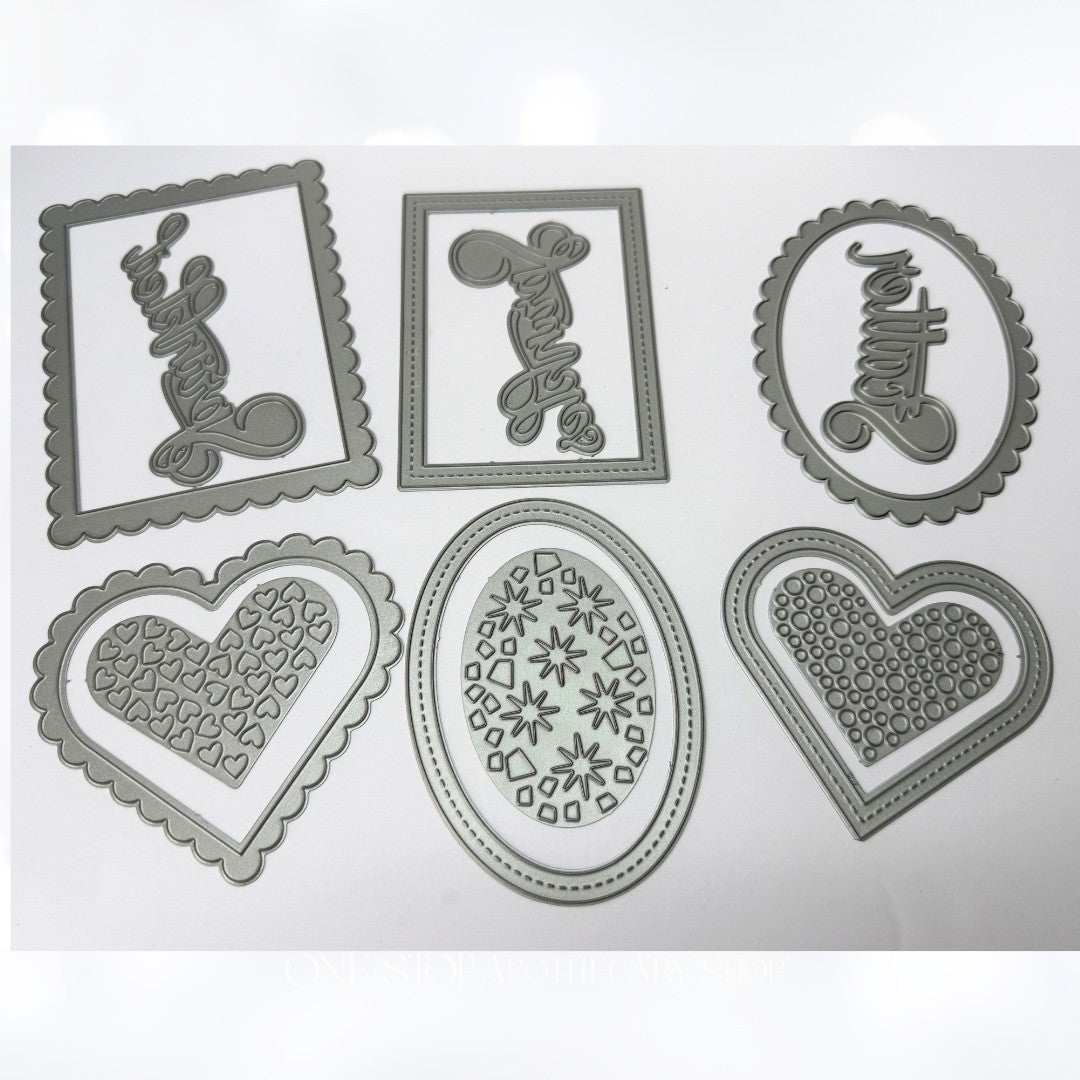 Papertrey Ink SHAKERS & SPRINKLES Make It Market Kit Rubber Stamps Dies