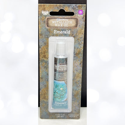 Prima Finnabair METALLIQUE WAX  Mixed Media Art Alchemy EMERALD