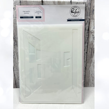 Pinkfresh Studio SANTORINI BLUE Greek Greece Layering Stencil Set Rare