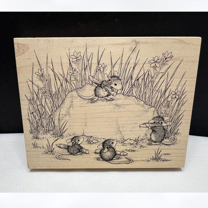 House Mouse A CHERISHED ROCK Coloring Kids Mice Rubber Stamp