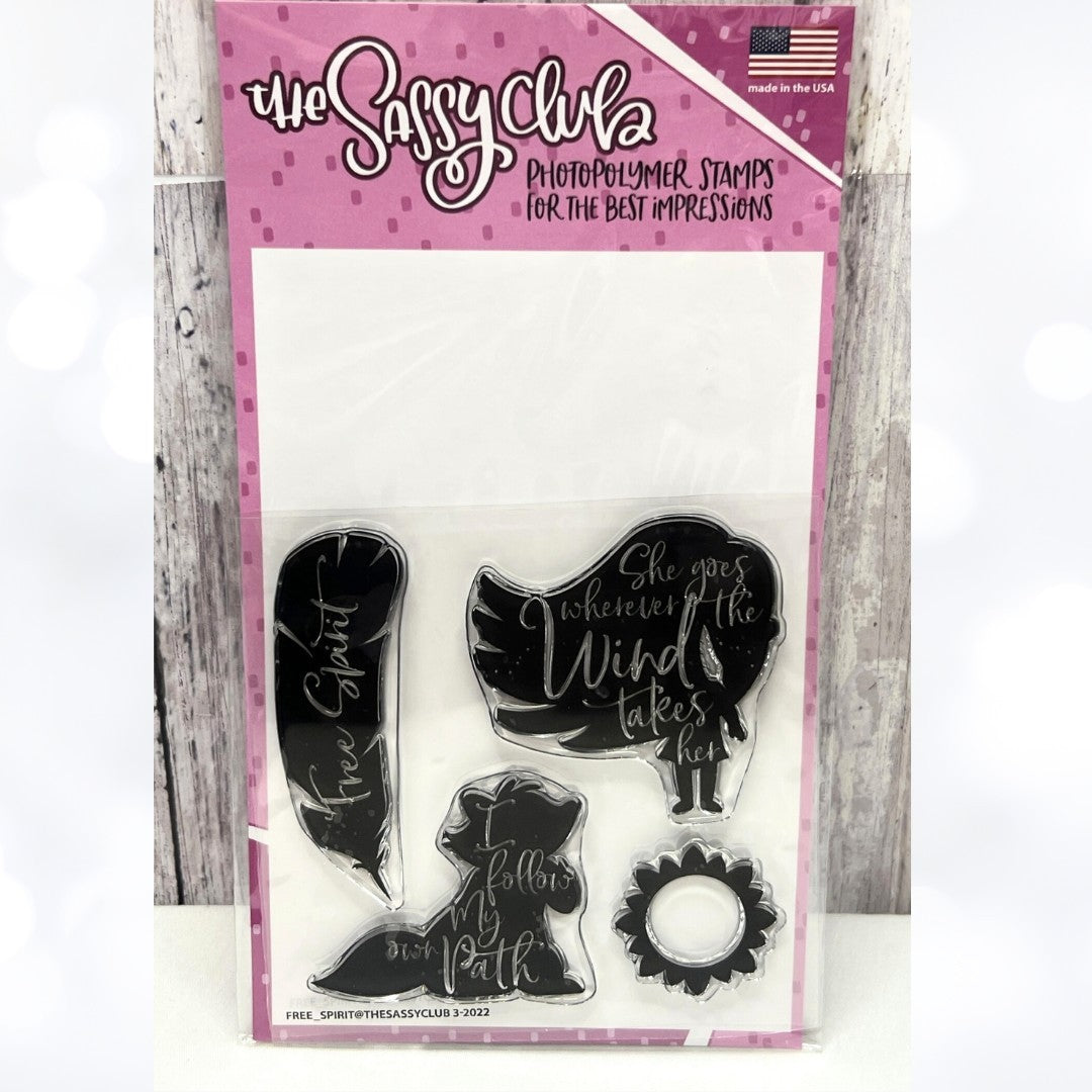 The Sassy Club POCAHONTAS Free Spirit Disney Rubber Stamps AS IS**