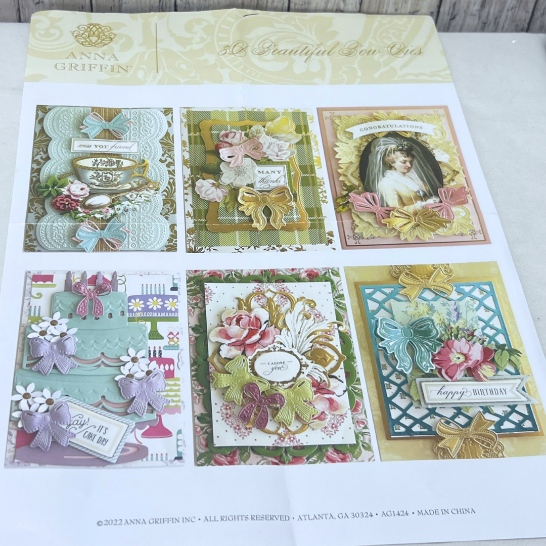 Anna Griffin 3D BEAUTIFUL BOW Bows Dies
