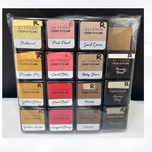 Altenew MINI INK PADS Cubes Stamp Dye Ink Pads Set of 15