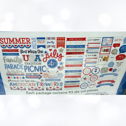 Doodlebug Designs 4TH OF JULY Die Cuts Stickers Embellishments Lot