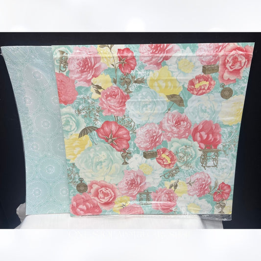 Stampin Up ATTIC BOUTIQUE Sewing DSP 12x12 Cardstock Paper 24 Sheets