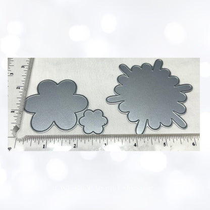 Papertrey Ink FRILLY FLOWERS Floral Dies