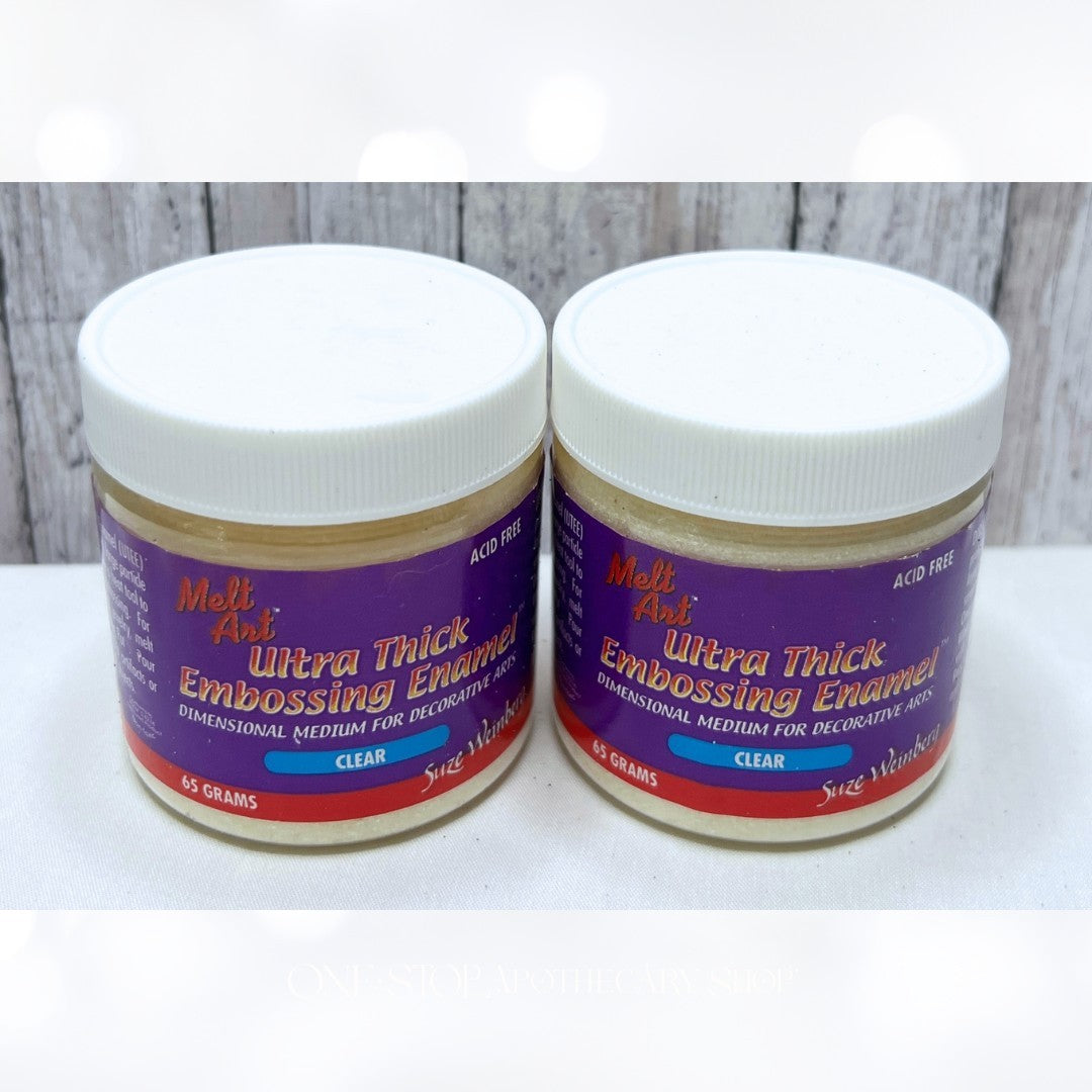 Suze Weinberg ULTRA THICK Embossing Enamel Clear Powder 65gm Lot of 2