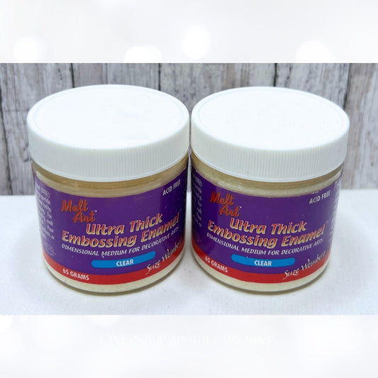 Suze Weinberg ULTRA THICK Embossing Enamel Clear Powder 65gm Lot of 2