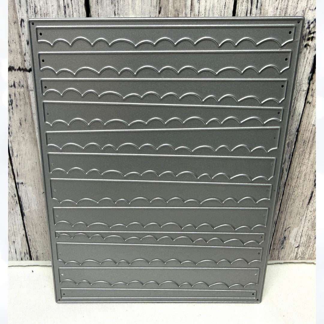 Papertrey Ink SCALLOPS Background Cover PLate Die