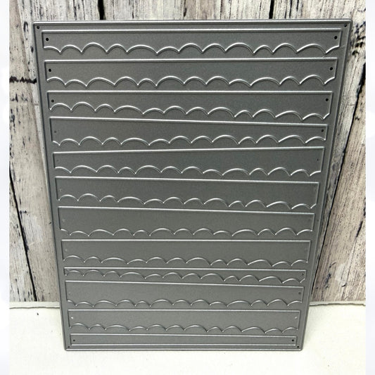 Papertrey Ink SCALLOPS Background Cover PLate Die