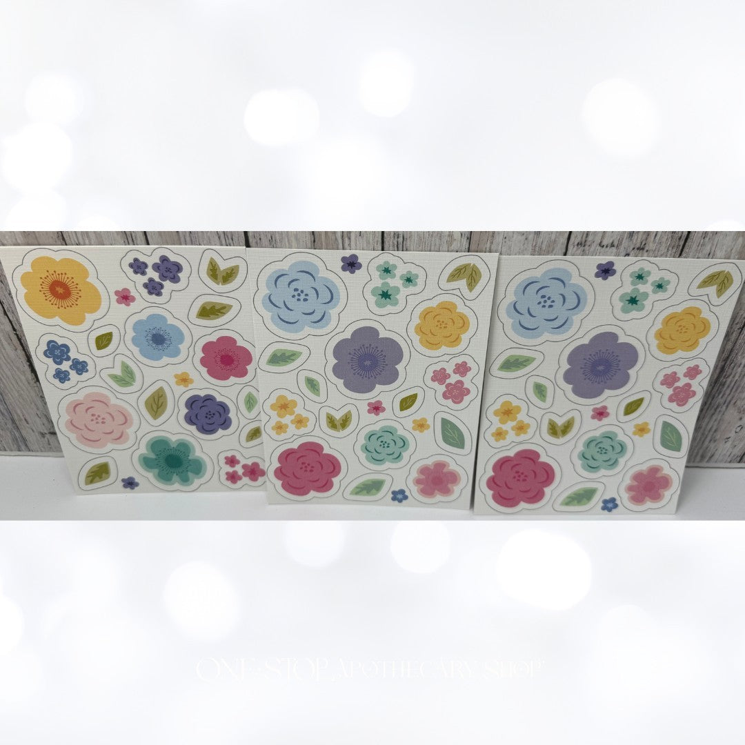 Papertrey Ink COLOR POP FLORALS Flowers Rubber Stamps Dies Paper Kit