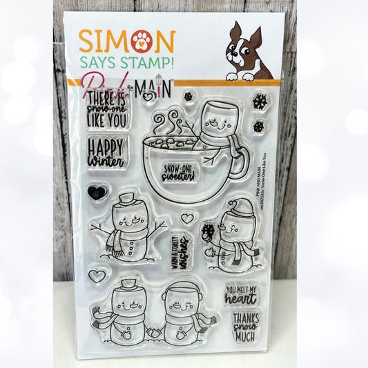 Simon Says Stamp Pink & Main STAMPTEMBER Snow-One Like You Rubber Stamps